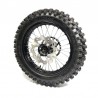 Roue complète arrière 14" couronne + disque 15mm noire