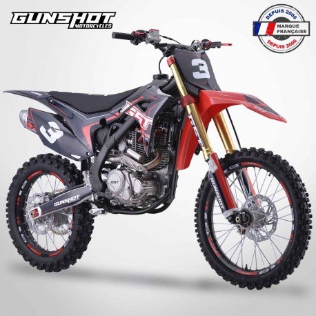 Moto cross GUNSHOT 300 MX3-R 4V - Noir