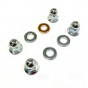 4 Ecrous + Joints de fixation Culasse