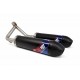 LIGNE SCALVINI TWIN Black édition embout imitation Carbone